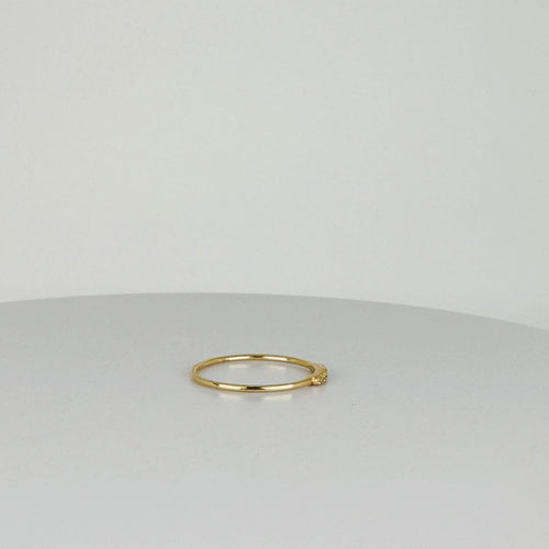 Bague Bague vintage en or jaune 14 ct et diamants 58 Facettes 2502035