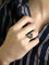 Bague 52 Bague chevalière vintage en or rose 18 carats avec aigue-marine 58 Facettes 1219.8