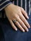 Bague 52 Bague chevalière vintage en or rose 18 carats avec aigue-marine 58 Facettes 1219.8