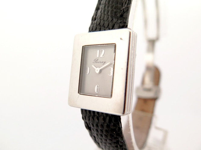 Montre Poiray Ma Première Mini - Montre quartz femme en acier 21 mm, bracelet lézard 58 Facettes 253055
