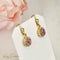 Boucles d'oreilles Boucles d’oreilles vintage en or jaune 14 carats et améthystes 58 Facettes 2788