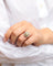 Bague 55.5 Bague marguerite en or jaune et argent avec diamants et perle fine 58 Facettes 685