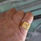Bague Bague chevalière vintage Lamassu en or jaune 18 carats 58 Facettes A2001U