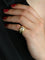 Bague 44.5 Bague vintage à godrons en or jaune 18 carats et diamants 58 Facettes 1111.3
