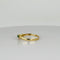 Bague Bague vintage chevron en or jaune 14 carats et émeraudes vertes 58 Facettes 2505008