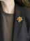 Broche OJ Perrin - Broche étoile en or jaune 18 carats 58 Facettes 1126.3