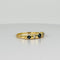 Bague Bague vintage en or jaune 18k avec saphirs bleus et diamants 58 Facettes 2505010
