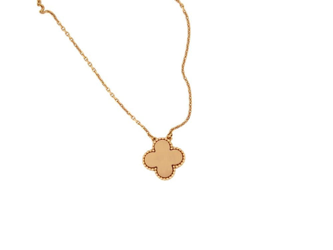 Collier Van Cleef & Arpels Vintage Alhambra - Collier en or rose 18k et nacre 58 Facettes 267151