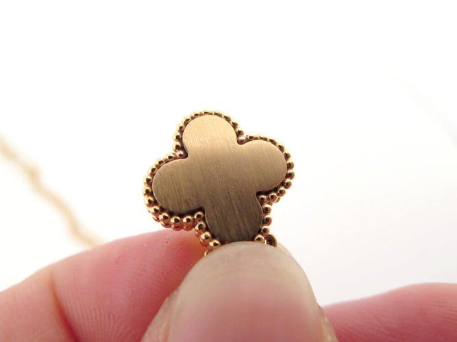 Collier Van Cleef & Arpels Vintage Alhambra - Collier en or rose 18k et nacre 58 Facettes 267151