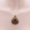 Collier Collier pendentif améthyste moderniste en or jaune 14k 58 Facettes