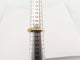 Bague 52 Alliance jonc demi-sertie 20 diamants 0,3 ct en or jaune 18k, T52 58 Facettes 272441