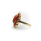 Bague Bague rétro en or 14k au corail cabochon 58 Facettes A2002D