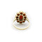 Bague Bague rétro en or 14k au corail cabochon 58 Facettes A2002D