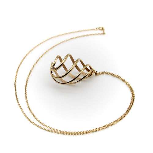 Collier Tiffany & Co. Paloma Picasso Venezia - Collier pendentif spiralé en or jaune 18k 58 Facettes