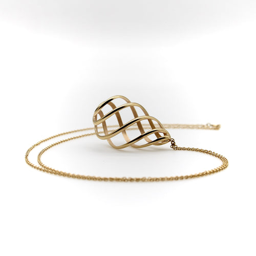 Collier Tiffany & Co. Paloma Picasso Venezia - Collier pendentif spiralé en or jaune 18k 58 Facettes