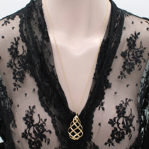 Collier Tiffany & Co. Paloma Picasso Venezia - Collier pendentif spiralé en or jaune 18k 58 Facettes