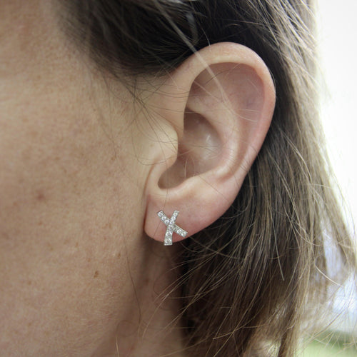 Boucles d'oreilles Paloma Picasso for Tiffany & Co. - Boucles d’oreilles Kiss en platine et diamants 58 Facettes A20039