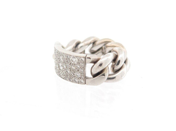 Bague 54 Christian Dior Gourmette GM - Bague en or blanc 18k et diamants 0,8 ct 58 Facettes 268958