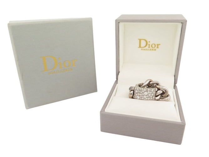 Bague 54 Christian Dior Gourmette GM - Bague en or blanc 18k et diamants 0,8 ct 58 Facettes 268958