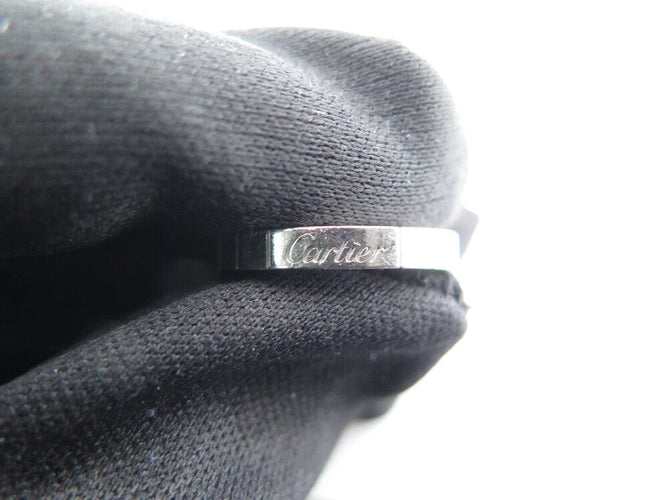 Bague 51 Cartier Lanières - Bague en or blanc 18k avec diamant 0,05 ct, taille 51 58 Facettes 249804