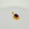 Pendentif Pendentif vintage en or jaune 18 carats et améthyste ovale 58 Facettes 2509002