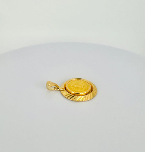 Pendentif Pendentif vintage « Dos Pesos » en or jaune 18k 58 Facettes 2509001
