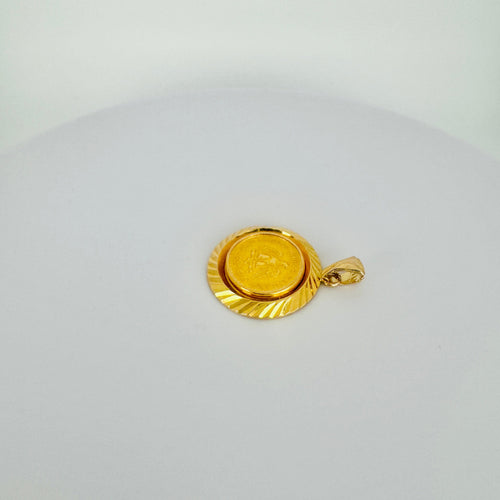 Pendentif Pendentif vintage « Dos Pesos » en or jaune 18k 58 Facettes 2509001