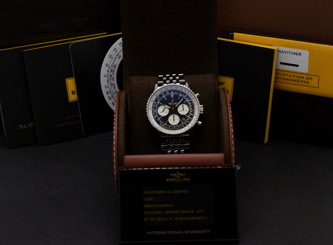 Montre Breitling Navitimer 01 AB0121 - Montre automatique 43 mm acier, boîte et papiers (2018) 58 Facettes BTL/NVT/037