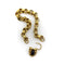 Bracelet Bracelet à maillons rolo avec cadenas cœur en or jaune 14k et grenat 58 Facettes