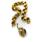 Bracelet Bracelet à maillons rolo avec cadenas cœur en or jaune 14k et grenat 58 Facettes