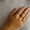 Bague Bague vintage en or rose 18k avec améthyste et saphirs blancs 58 Facettes 2508010