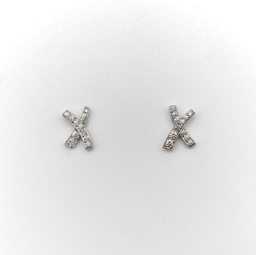 Boucles d'oreilles Paloma Picasso for Tiffany & Co. - Boucles d’oreilles Kiss en platine et diamants 58 Facettes A20039