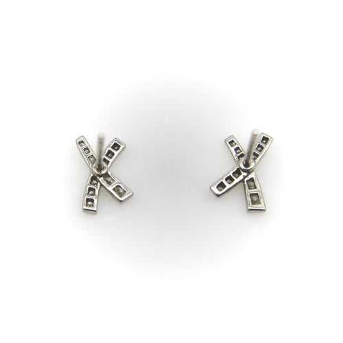 Boucles d'oreilles Paloma Picasso for Tiffany & Co. - Boucles d’oreilles Kiss en platine et diamants 58 Facettes A20039