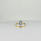 Bague Bague vintage en or jaune 14 carats avec topaze bleue 58 Facettes 2508021