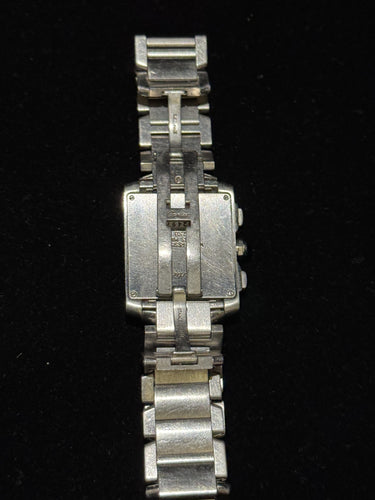 Montre Cartier Tank Française - Montre chronographe quartz réf. 2303 en acier 58 Facettes
