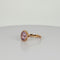 Bague Bague vintage en or rose 18k avec améthyste et saphirs blancs 58 Facettes 2508010