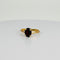 Bague Bague solitaire vintage en or 18k avec grenat ovale 58 Facettes 2508017