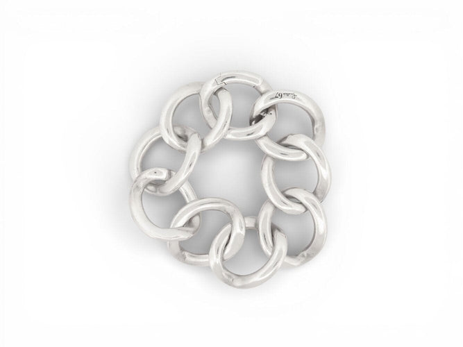 Bracelet Pomellato 67 - Bracelet à mailles larges en argent 925 58 Facettes 272894