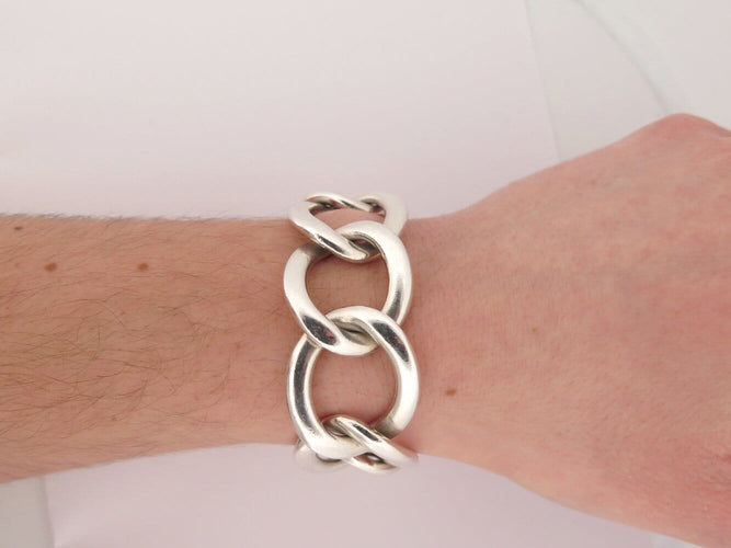 Bracelet Pomellato 67 - Bracelet à mailles larges en argent 925 58 Facettes 272894