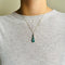 Pendentif Pendentif vintage en or blanc 14 carats et tourmaline 58 Facettes 2508020