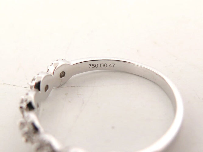 Bague 55 Messika - Bague alliance 7 diamants en or blanc 18k, 0,47 ct (T55) 58 Facettes 267817