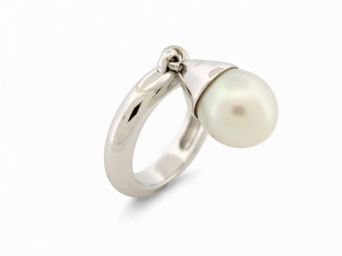 Bague 53 Christian Dior Tribale Muguet - Bague en or blanc 18k avec perle, T53 58 Facettes 271136