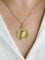 Pendentif Dropsy - Médaille Art nouveau Sancta Maria en or jaune 18 carats 58 Facettes 1153.6