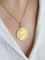 Pendentif Dropsy - Médaille Art nouveau Sancta Maria en or jaune 18 carats 58 Facettes 1153.6