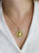 Pendentif Dropsy - Médaille Art nouveau Sancta Maria en or jaune 18 carats 58 Facettes 1153.6