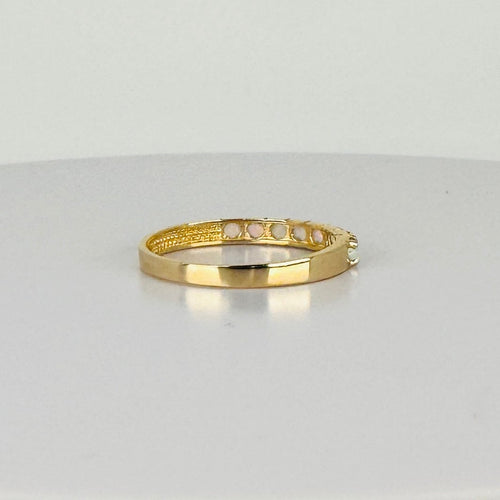 Bague Bague vintage en or jaune 14k avec 8 opales 58 Facettes 2511009