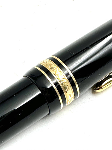 Montblanc Meisterstück - Set stylo-bille et stylo-plume plaqué or 58 Facettes