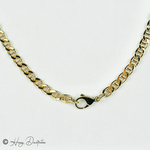 Collier Collier en or jaune 14 carats avec corail et 21 diamants 58 Facettes 1851