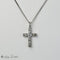 Pendentif Pendentif croix ancien en or blanc 14 carats avec diamants 58 Facettes 2367