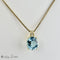Pendentif Pendentif en or jaune 18 carats avec topaze et diamants 58 Facettes 2364
